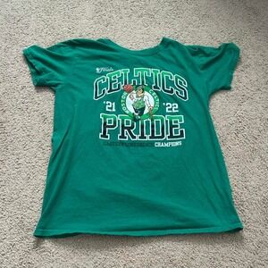 Green and white Boston Celtics 21/22 Eastern conference champions tee